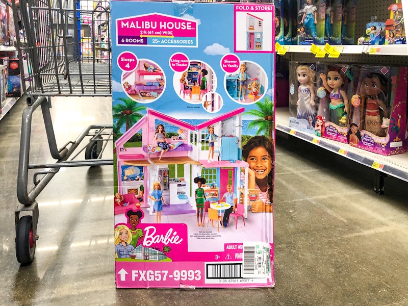 barbie malibu house in walmart by cart