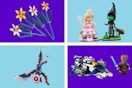 4 Lego Sets: Flowers, Wicked, Marvel & Star Wars