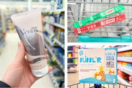 shave gel beef sticks water collage