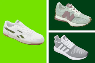 shoes in a collage