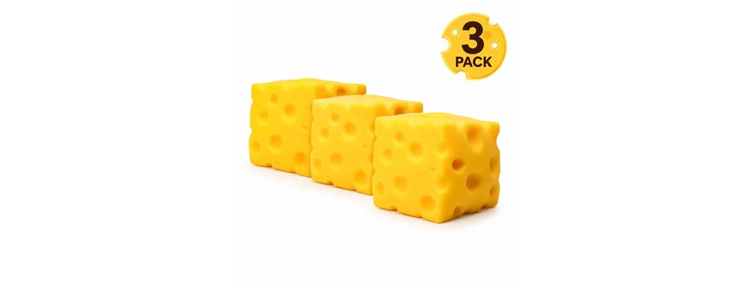Squishy Sensory Toys Cheese 3-Pack