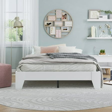 Full Wood Platform Bed