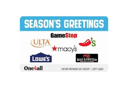 4 Seasons Greetings $25 Gift Cards