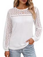 Women's Puff Sleeve Waffle Knit Top