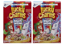 2 Lucky Charms Cereal Boxes