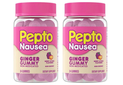 2 Pepto Nausea Gummies