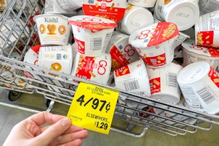 Koshi GO Lean cereal cups at Grocery Outlet.