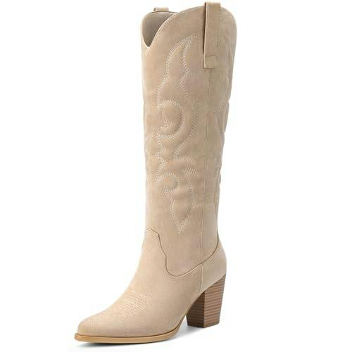 Women's Suede Cowboy Boots