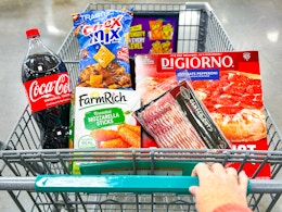 kroger 5x deals groceries in shopping cart