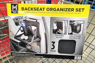 backseat organizer set in a cart