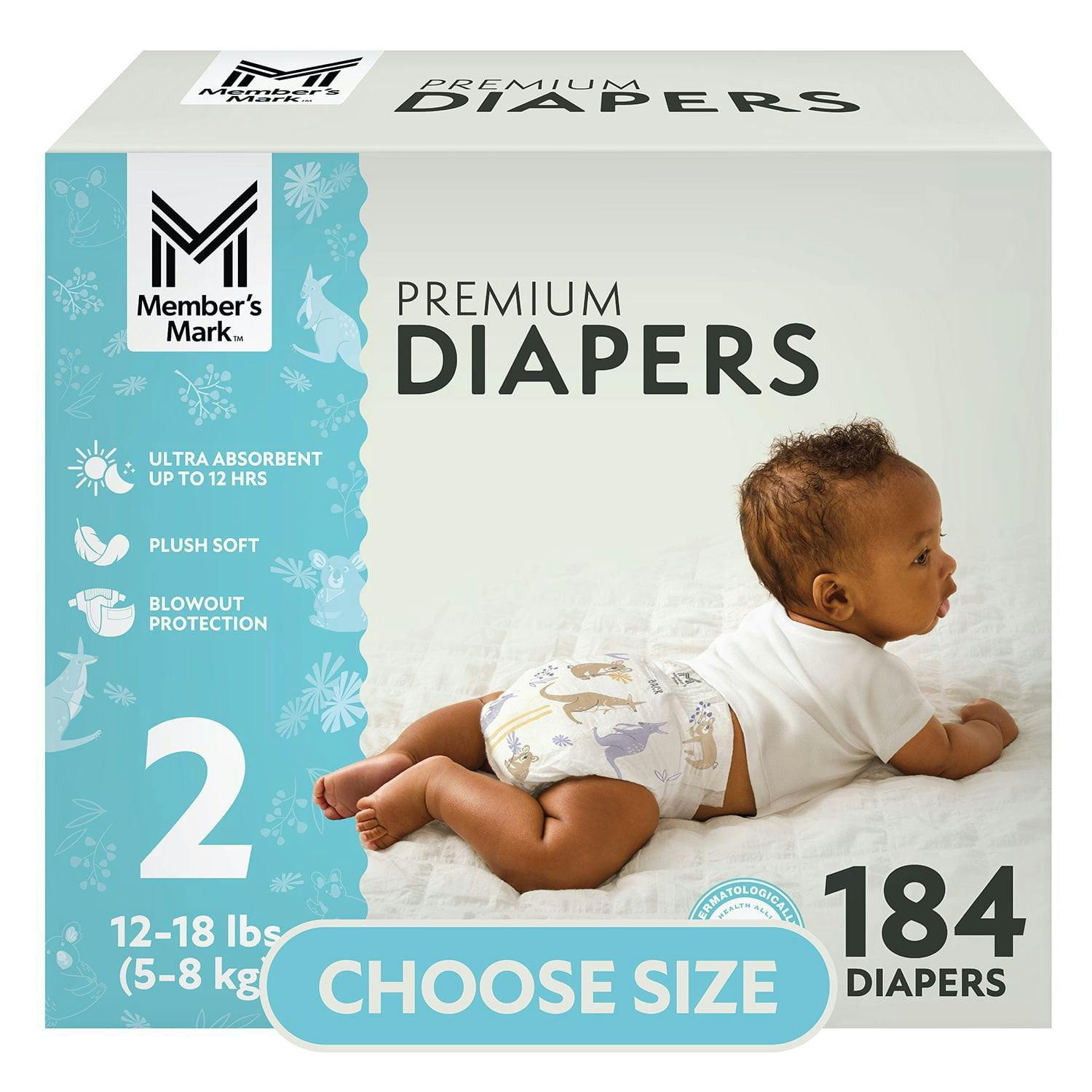 Member's Mark Baby Diapers Box