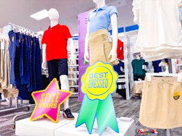 Kids’ School Uniforms at Target: $3 Shirts, $7 Shorts, $11 Dresses card image