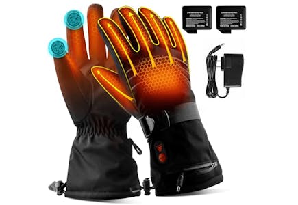 Rechargeable Touchscreen Heated Gloves
