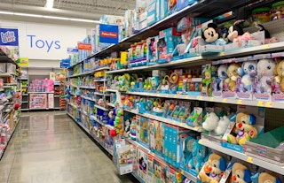 toy area of walmart store