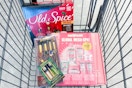 old spice, profusion, and soap and glory gift sets in a cart
