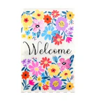 Spring Floral Welcome Yard Flag