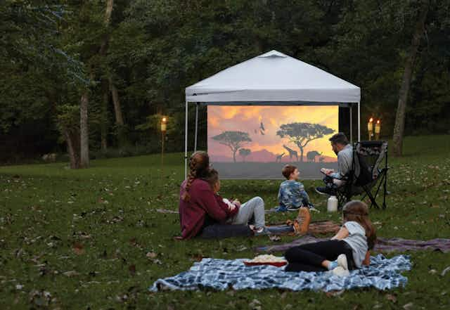 Ozark Trail Outdoor Movie Screen, Just $12 at Walmart card image