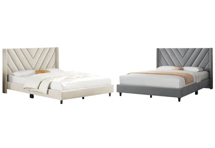 Upholstered Queen Bed Frame