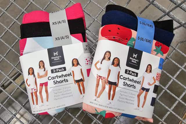 Bestselling Kids' Cartwheel Shorts 3-Pack, Just $4.81 at Sam's Club card image