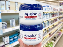 53% Off Aquaphor Healing Ointment: Get 2 for $18.66 on Amazon card image