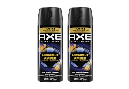 2 AXE Body Sprays
