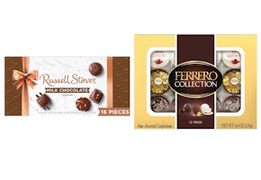 2 Russell Stover + 2 Ferrero Rocher