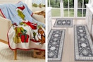 Grinch blanket and 3piece rug set