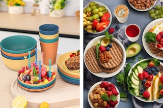 walmart dinnerware set collage