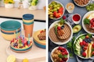 walmart dinnerware set collage