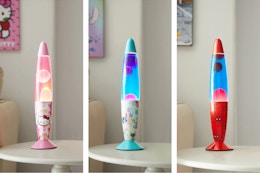 Lava Lamps, as Low as $7 at Walmart: Spider-Man, Hello Kitty, and Stitch card image