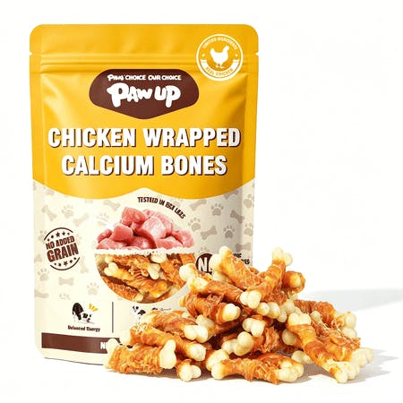 Chicken Wrapped Calcium Bone Dog Treats