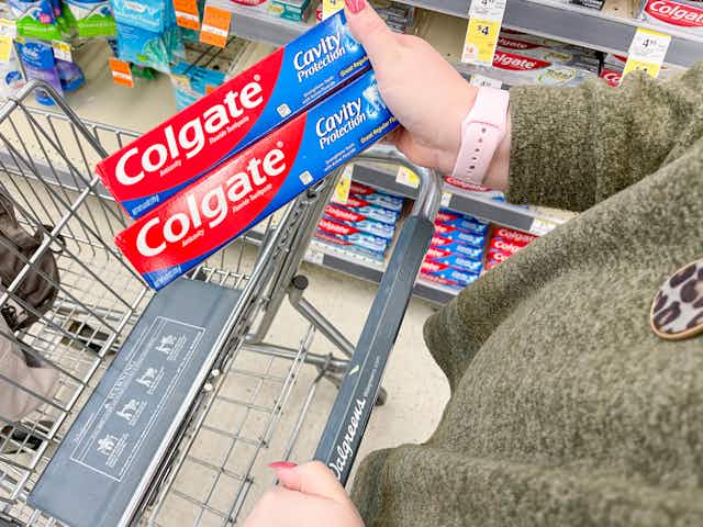 Score Colgate Oral Care for as Low as $0.49 Each at Walgreens card image