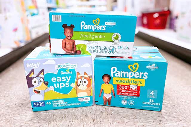 Save Over $42 on Pampers at Target card image