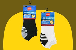 Walmart Hanes men's cool dri crew socks