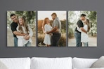 cvs photo canvas prints over a couch