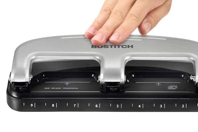 Bostitch 3-Hole Punch, Only $10 at Amazon (Reg.$38) card image