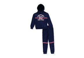 Pink Velvet Kids' Joggers Set