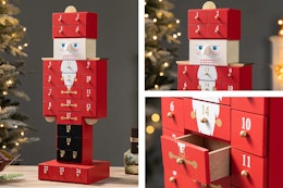 Glitzhome Nutcracker Holiday Countdown Calendar, Now $22 at QVC (Reg. $60) card image