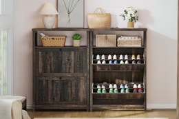 Shoe Storage Cabinet, $64 on Amazon (Reg. $100) card image