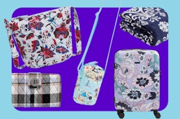 Vera Bradley Cyber Week: $9 Wallets, $12 Throws, $58 Luggage, and More card image