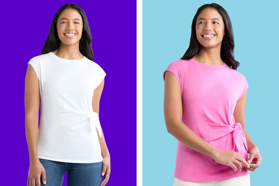 walmart time and tru side tie tops collage