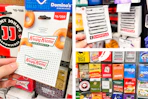 three images of restaurant gift cards