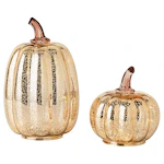 Illuminated Mercury Glass Pumpkins