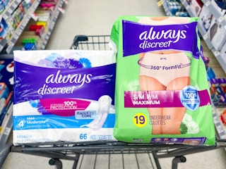 always discreet incontinence pads and underwear