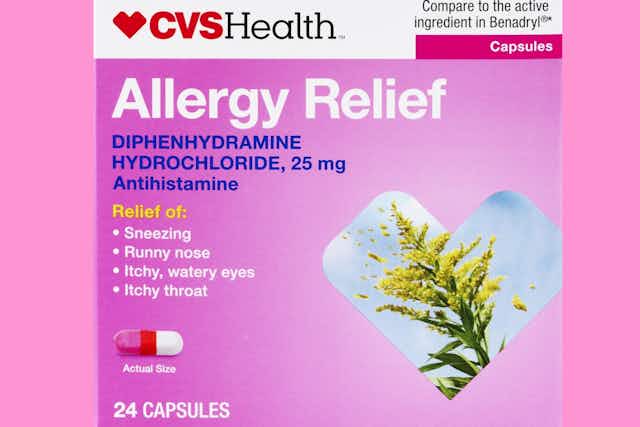 CVS Health Allergy Meds, $2.84 Moneymaker at CVS card image