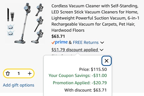 cart vacuum