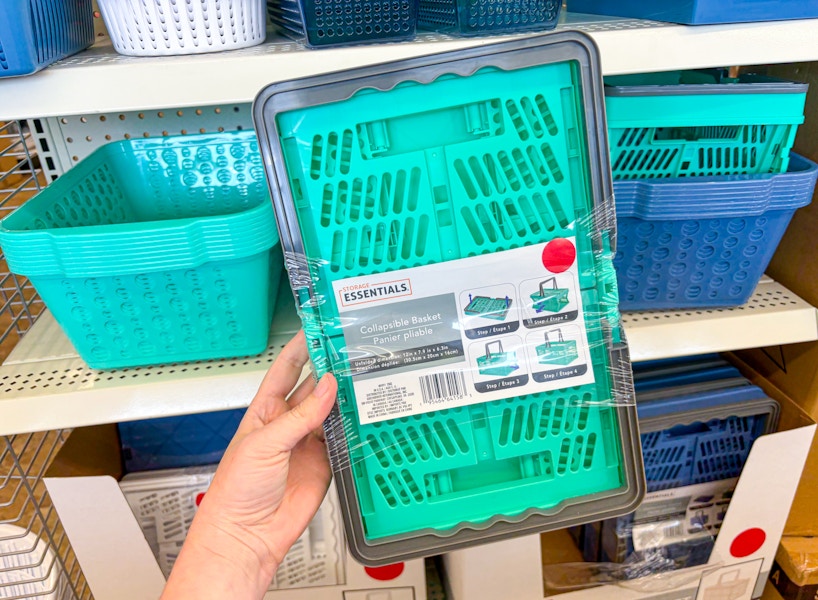 dollar tree collapsible basket