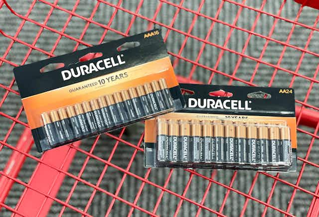 Get Free Duracell AA or AAA Batteries When You Shop at Office Depot card image