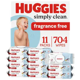 Huggies Simply Clean Wipes 11-Pack