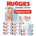 Huggies Simply Clean Wipes 11-Pack